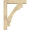 Ekena Millwork Merced Block Rough Sawn Bracket w/ Offset Brace, Douglas Fir, 6"W x 26"D x 34"H BKT0604X26X34MRC05RDF - alternate 2